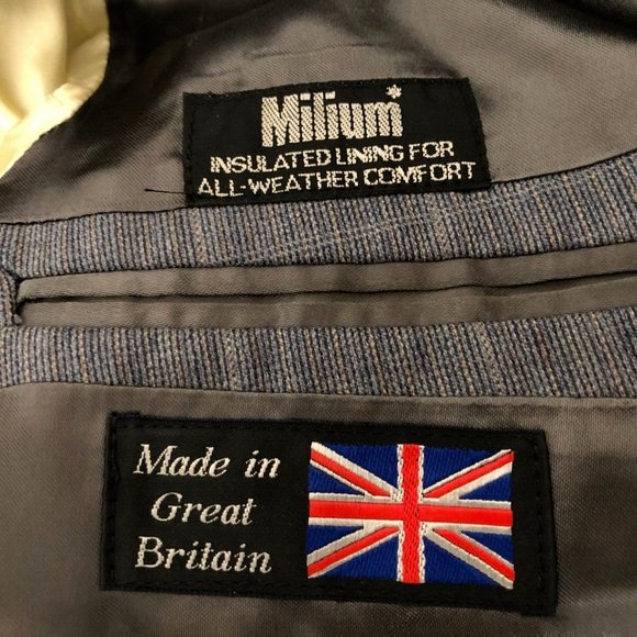 Alexandre London Collection Custom Tailored Plaid Wool Jacket Blazer Bri… - Picture 7 of 8